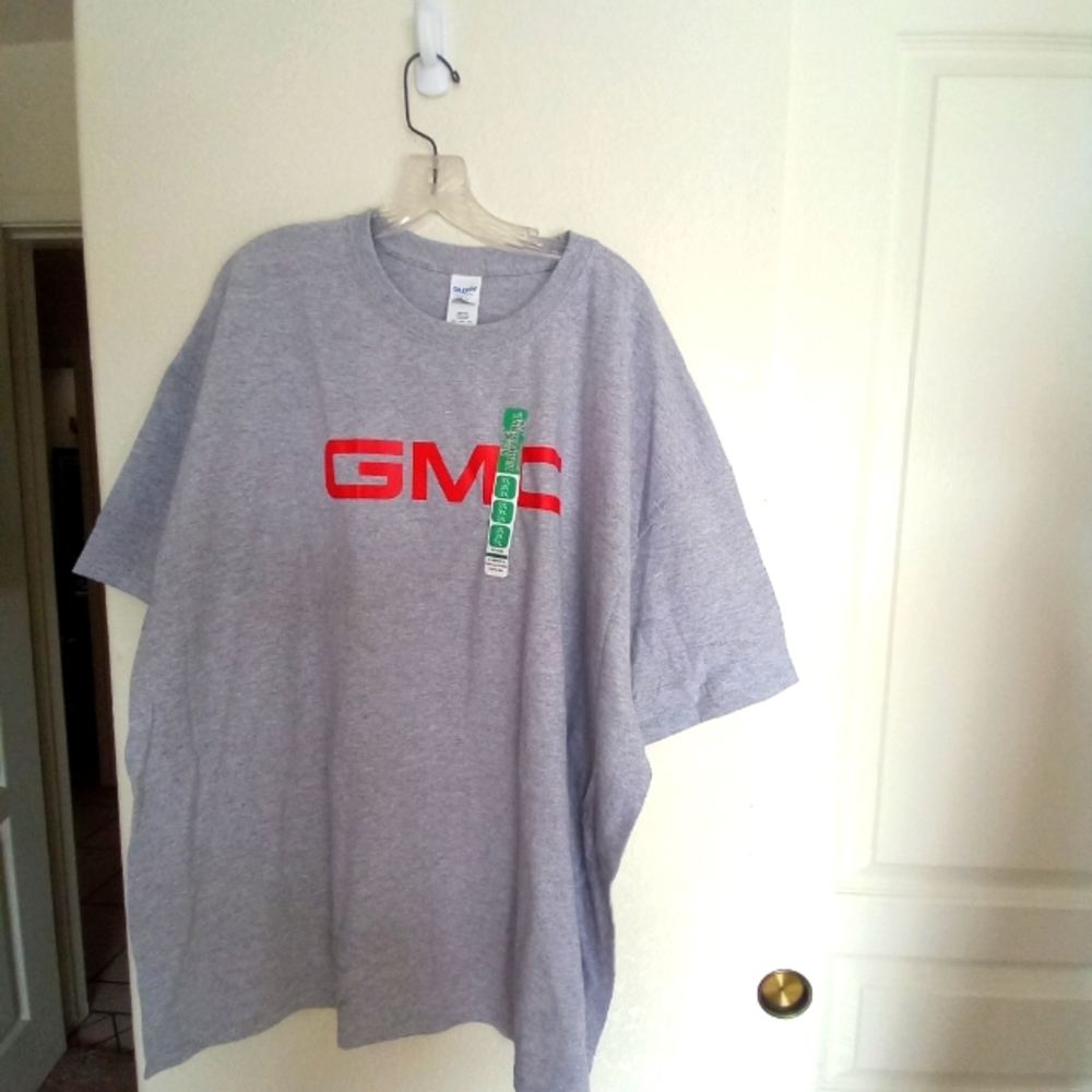 Glidden men's 3x short sleeve t-shirt heavy cotton gray with red GMC on front nw